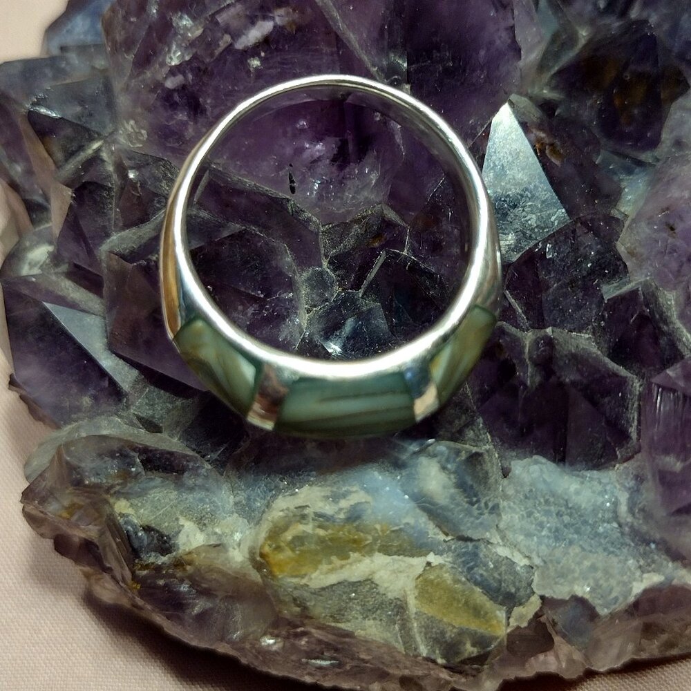 Abalone Sterling Silver Ring - image 6